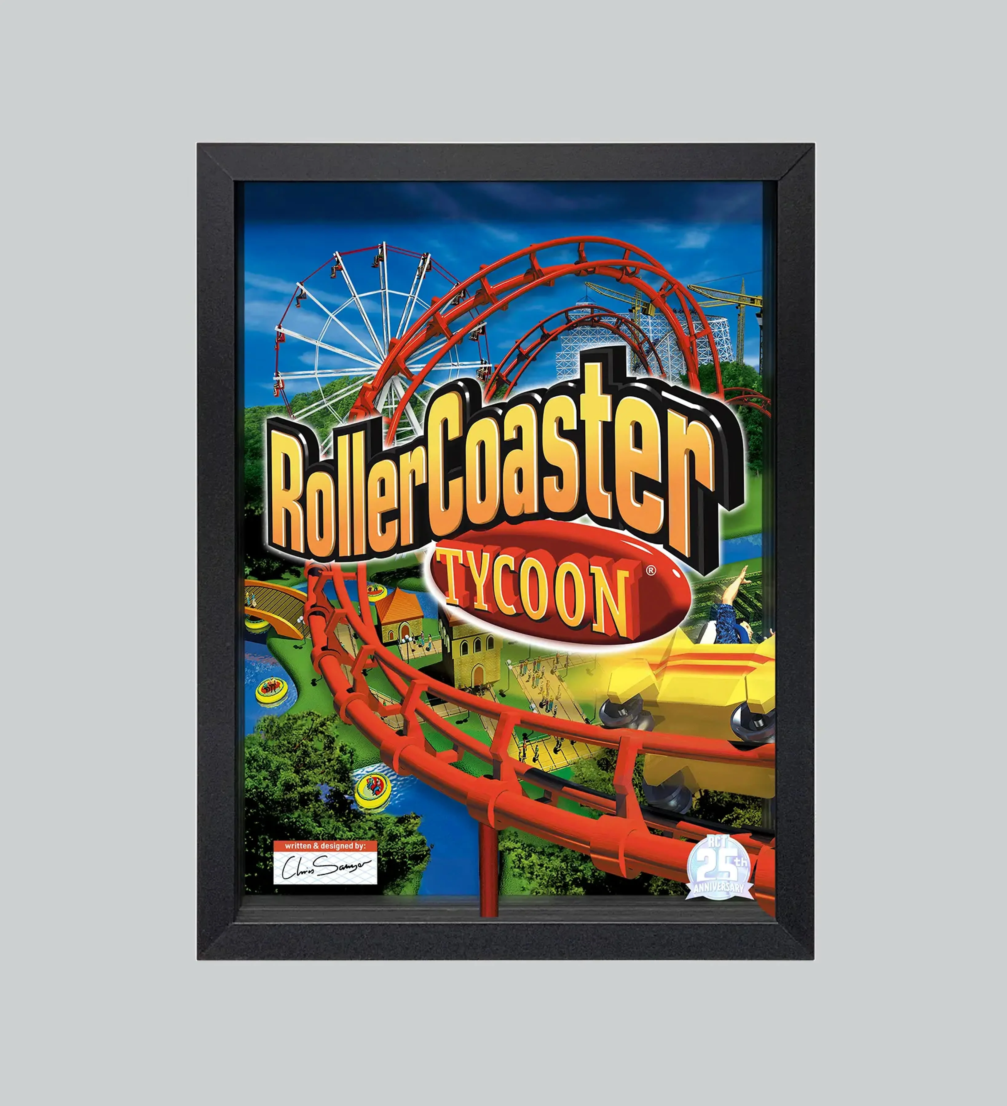 Rollercoaster Tycoon Shadowbox Art (Signed Limited Edition) - Image 3